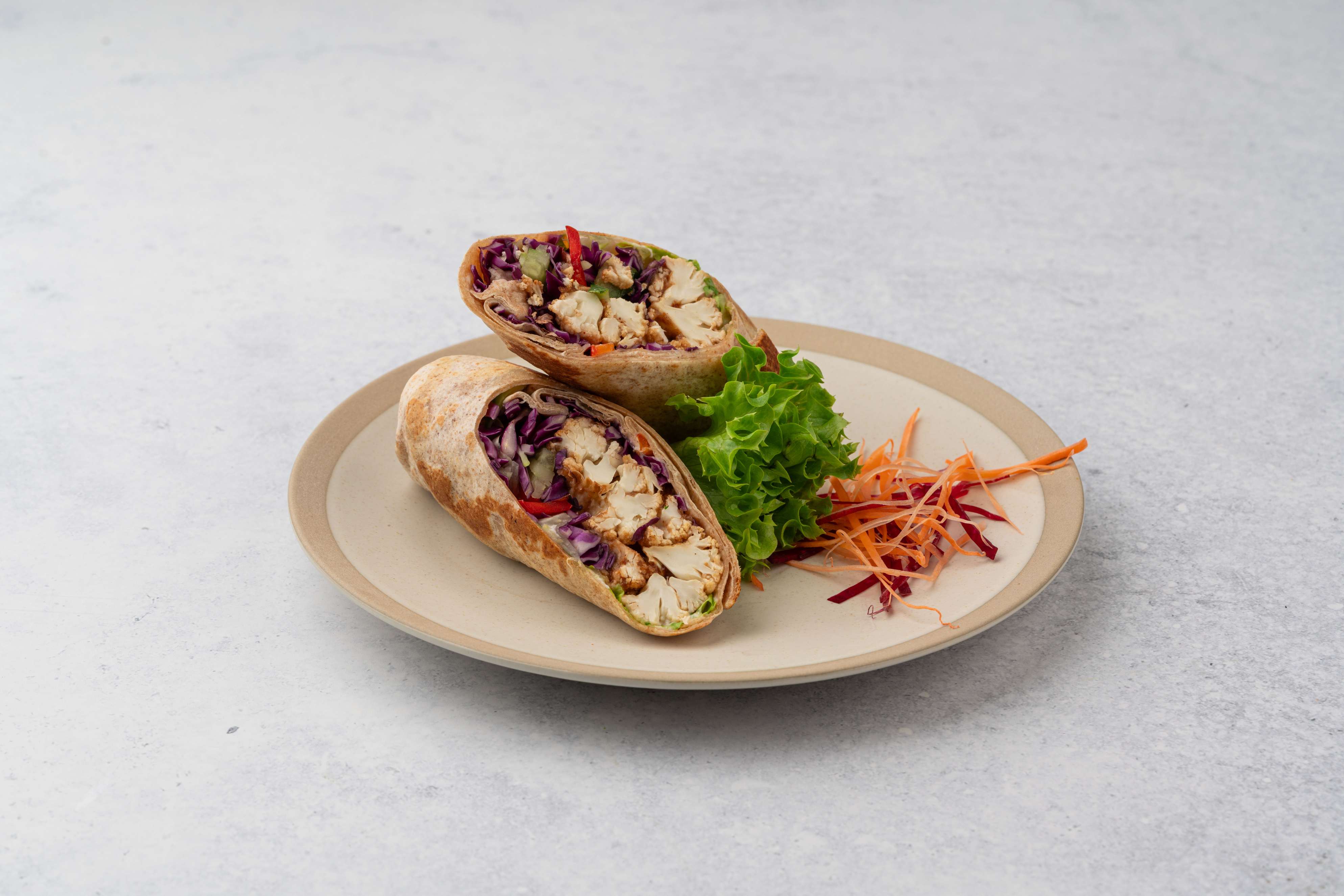 Maple Syrup Bbq Cauliflowder Wraps